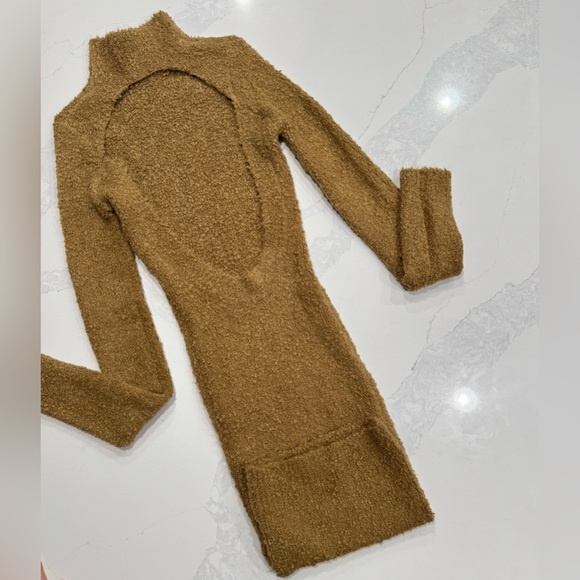 Retrofete Dress - SER.O.YA Brown -Textured Starling Dress - Medium -New with tag - Picture 14 of 16